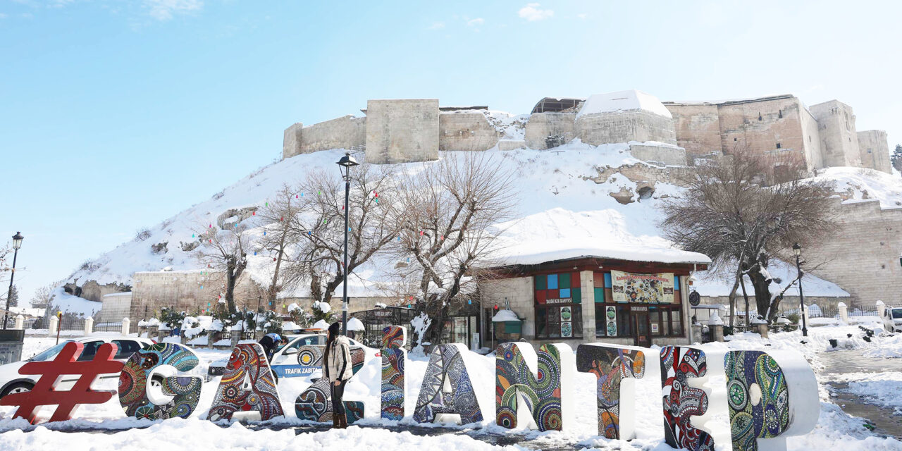 GAZİANTEP’TE KAR MANZARASI