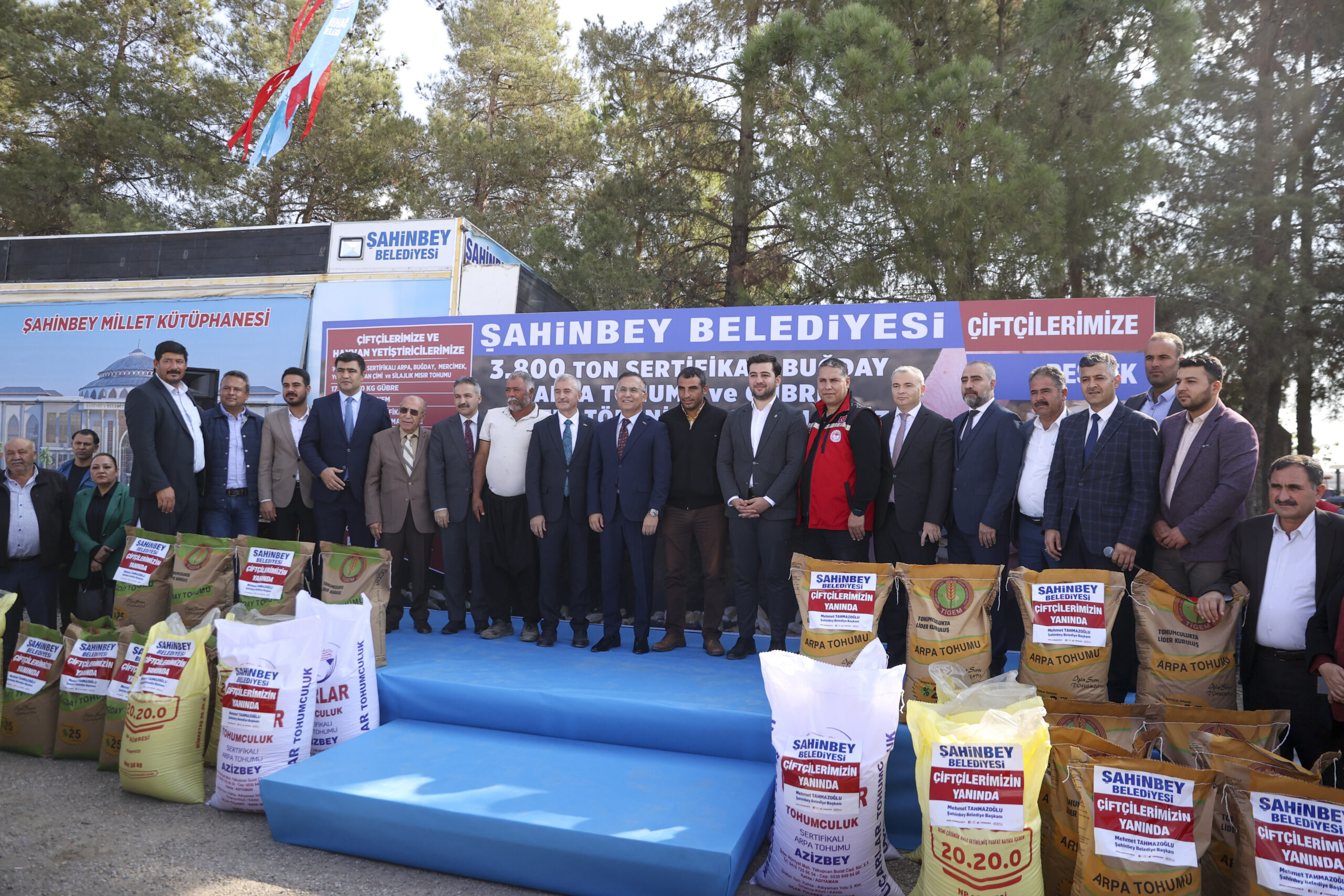 Gaziantep’te çiftçilere 3 bin 800 ton tohum ve gübre desteği verildi