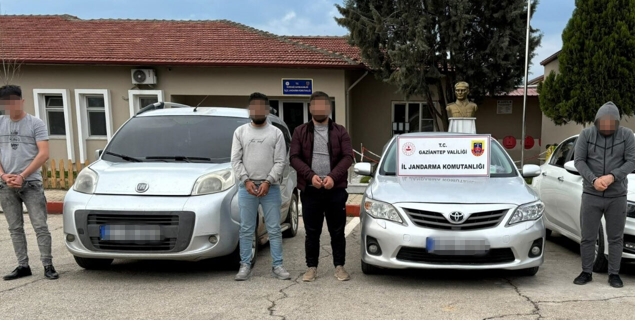 Gaziantep’te göçmen kaçakçılığı yapan 4 zanlı tutuklandı