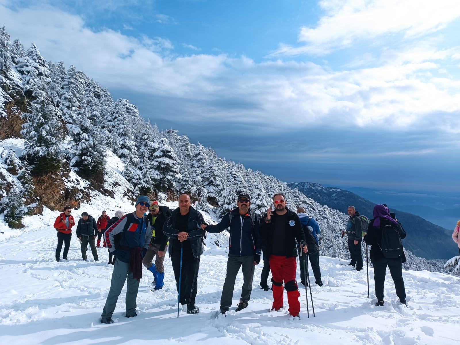 Gaziantep’te dağcılar Amanos Dağı’na tırmandı